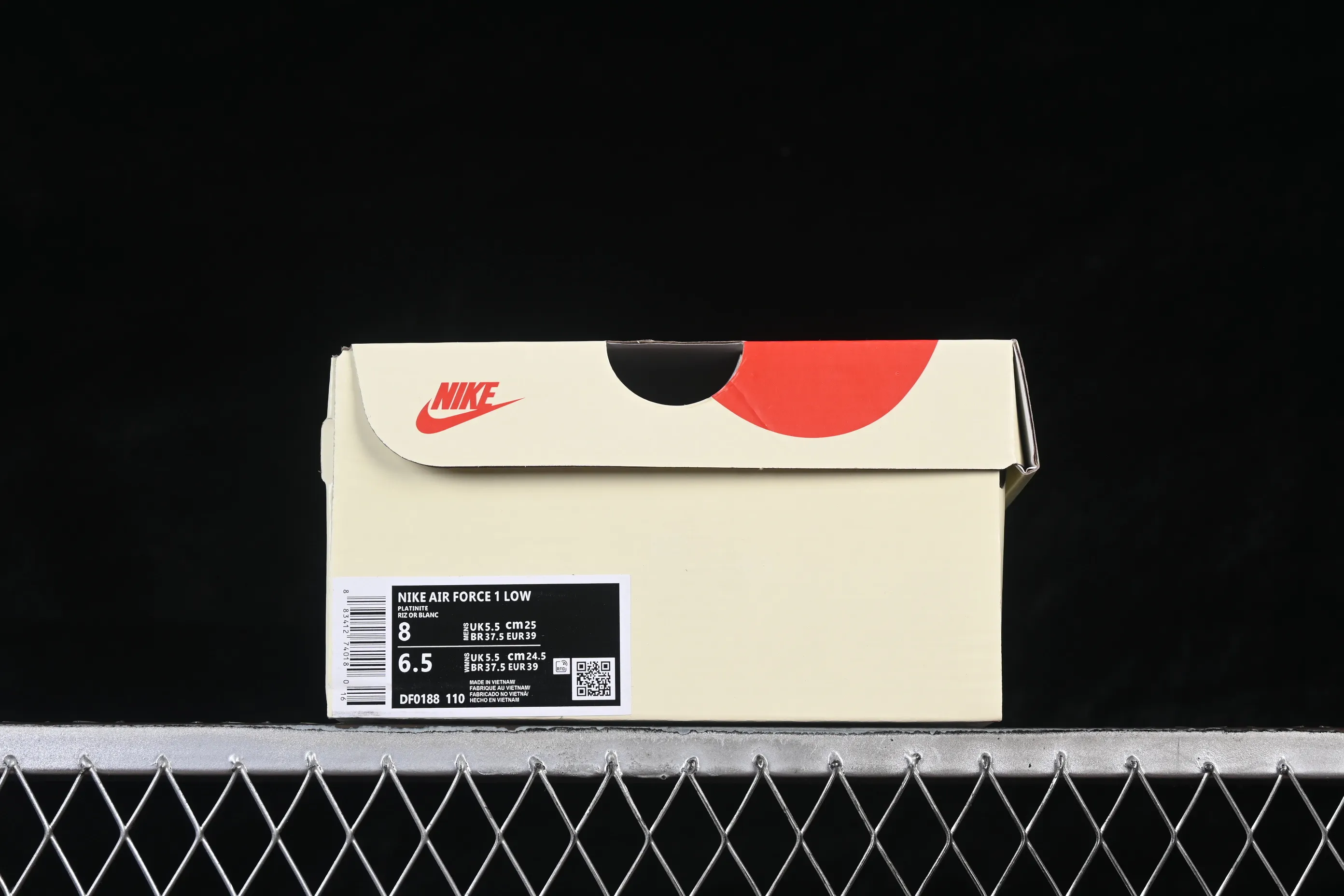 All categories Nk Air Force 1 Air Force series Nk Air Force 1 Low Air Force low top Nike Air Force 1'07 Low joint creative beige gray black Air Force 1 low top casual sneakers DF0188-110